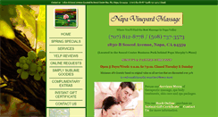 Desktop Screenshot of napavineyardmassage.com