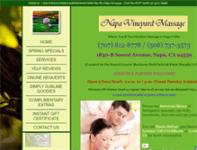 Tablet Screenshot of napavineyardmassage.com